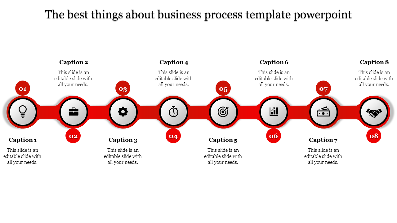 business process template powerpoint-8-Red